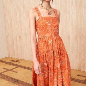 NWOT ULLA JOHNSON Isabela Dress in Red Orchid XS $445